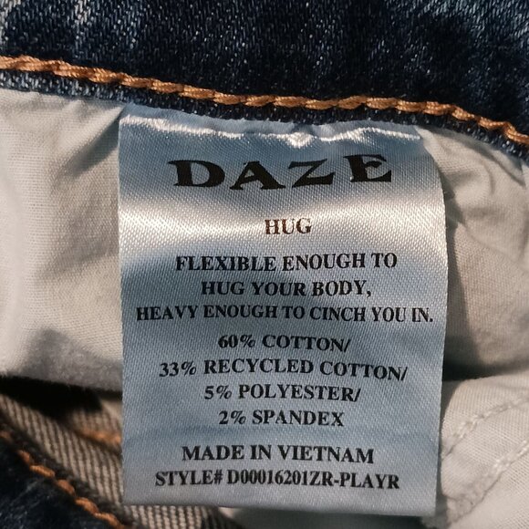 Daze Hug High Rise Blue Jean Cut-off Shorts, Size 25‎ - Picture 6 of 7